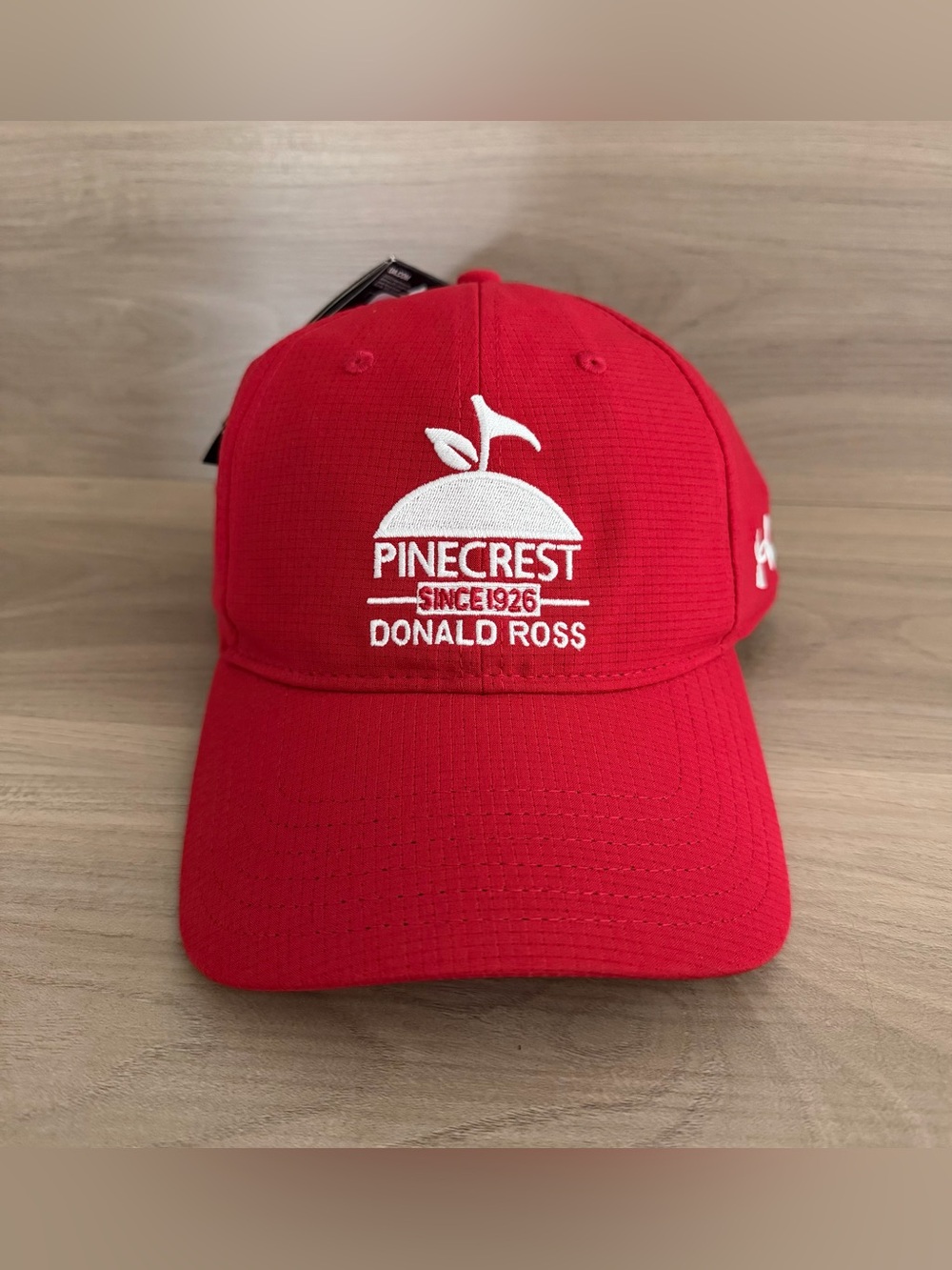 Under Armour Pinecrest Donald Ross Red Adjustable Mens Hat Cap